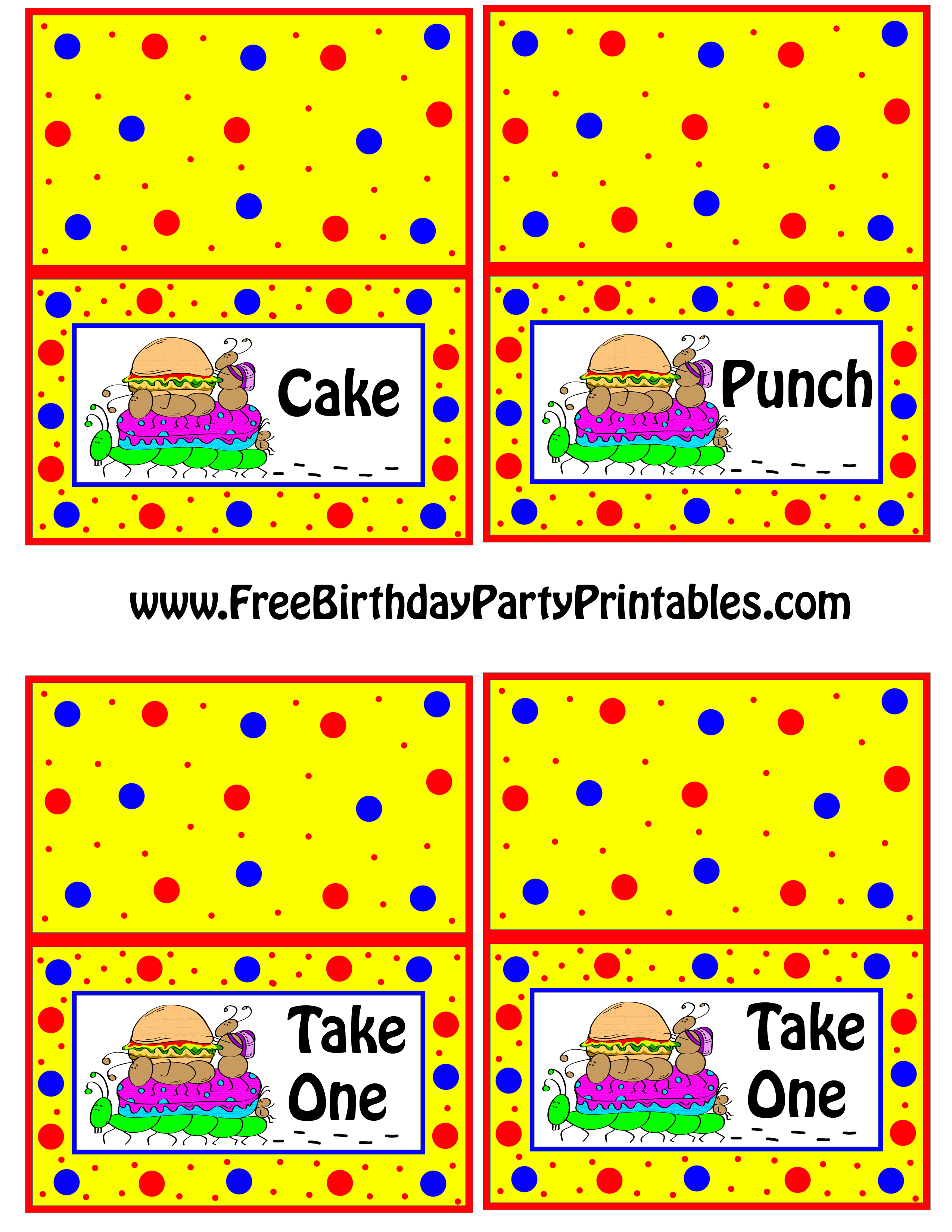 Ant Picnic Birthday Party Printables